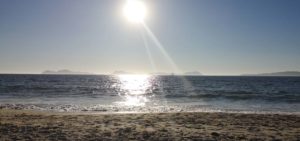 Playa Samil y las islas Cies